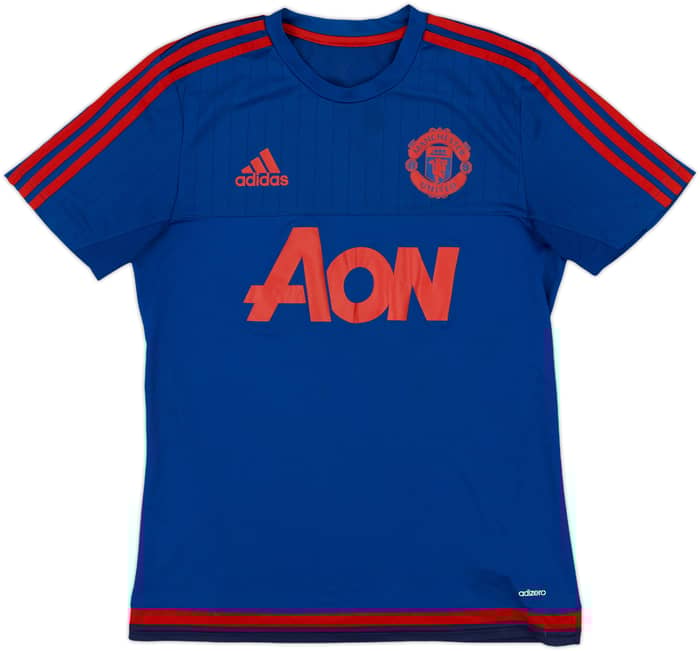 2015-16 Manchester United adizero Training Shirt - 9/10 - (S)