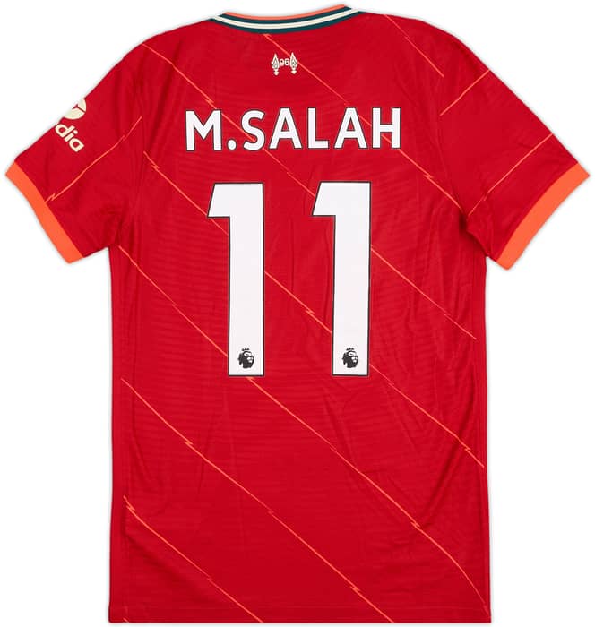 2021-22 Liverpool Authentic Home Shirt M. Salah #11 - 9/10 - (S)