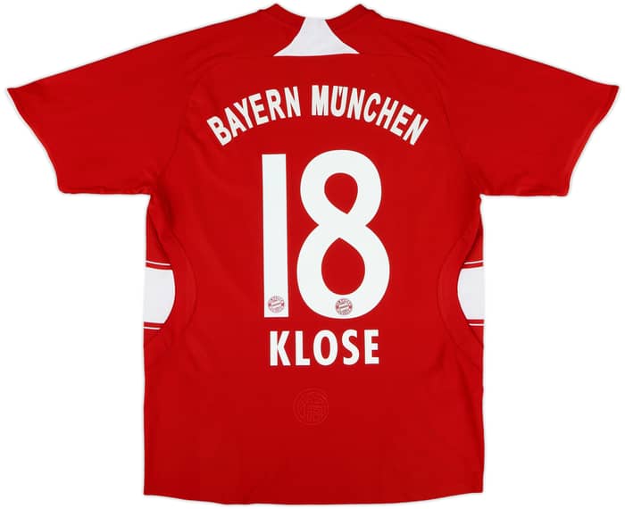2007-08 Bayern Munich Home Shirt Klose #18 - 7/10 - (XL.Boys)