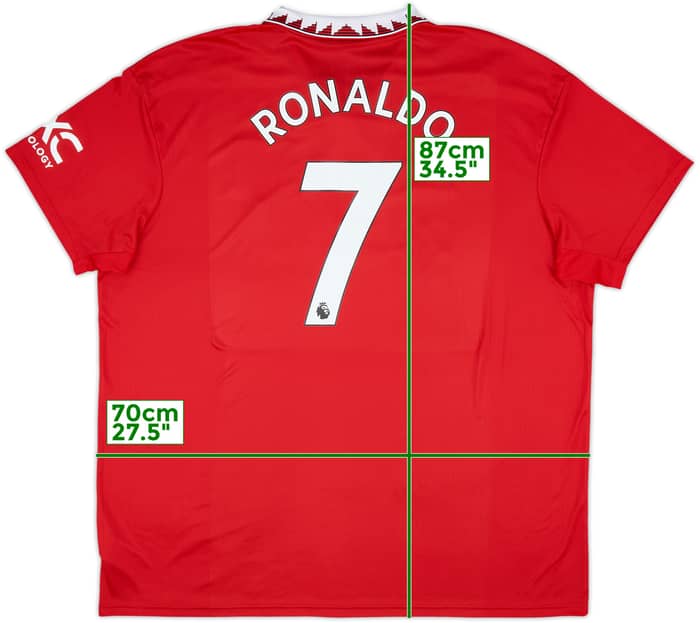 2022-23 Manchester United Home Shirt Ronaldo #7 - 10/10 - (3XL)