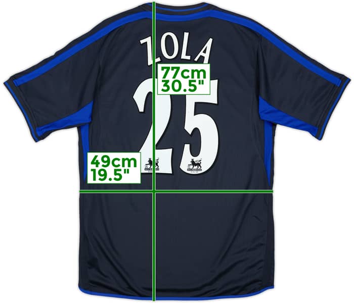 2002-04 Chelsea Away Shirt Zola #25 - 10/10 - (M)