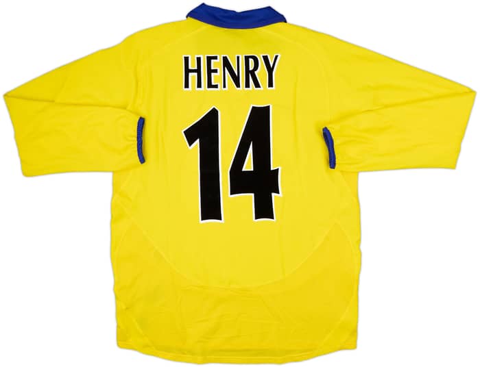 2003-05 Arsenal Away L/S Shirt Henry #14 - 9/10 - (M)