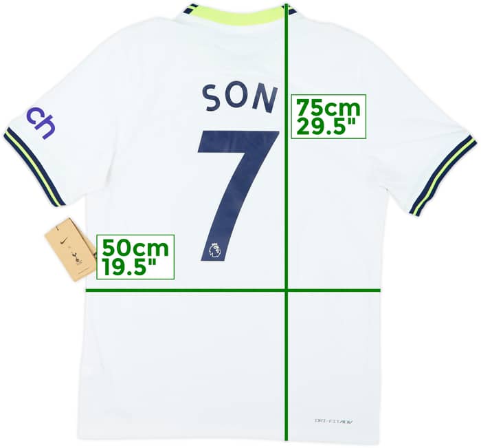 2022-23 Tottenham Authentic Home Shirt Son #7 (M)