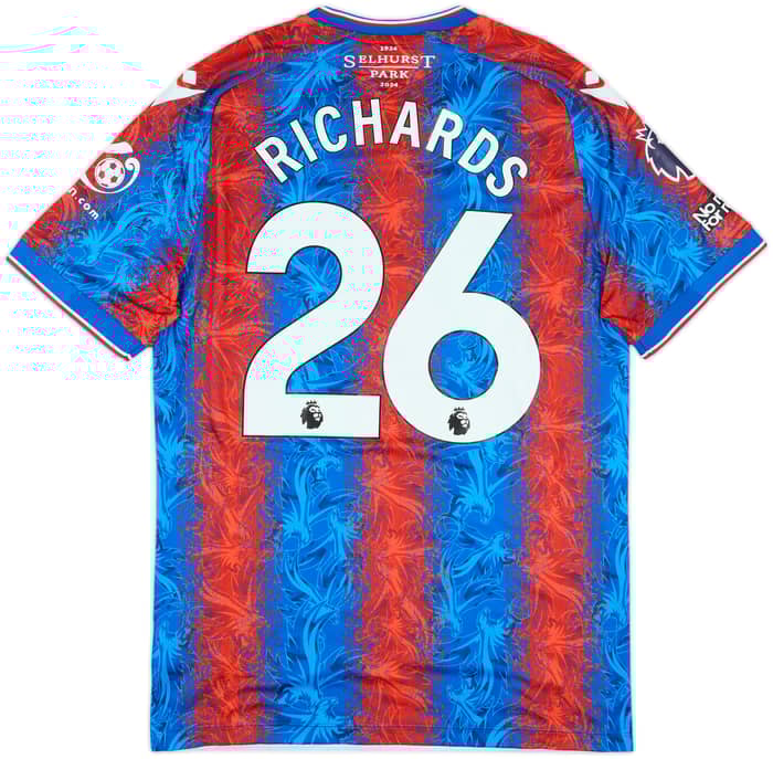 2024-25 Crystal Palace Match Issue Home Shirt Richards #26