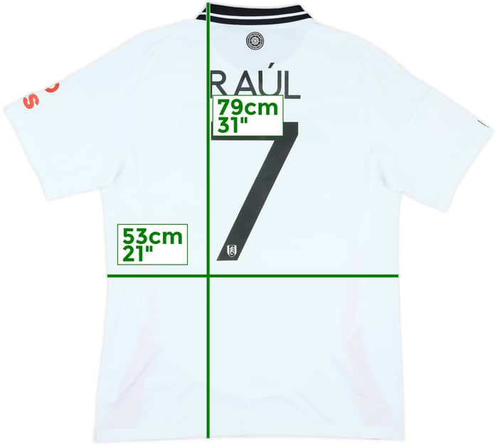 2024-25 Fulham Match Issue FA Cup Home Shirt Raul #7