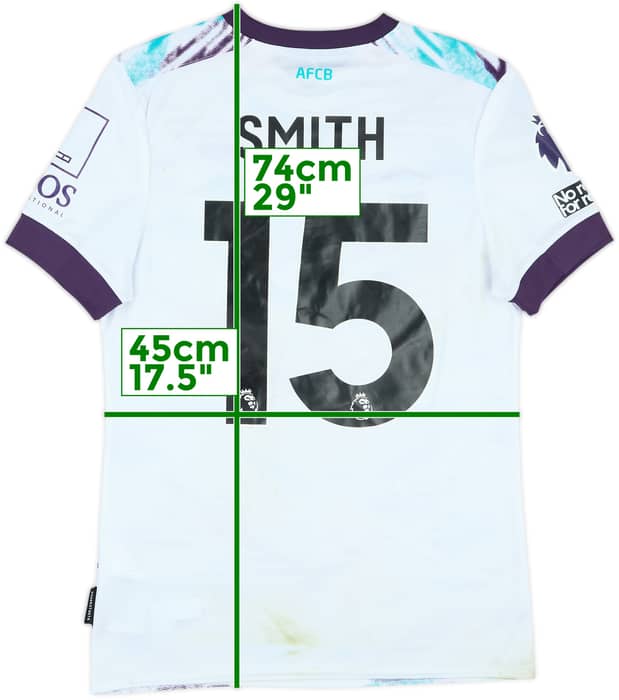 2024-25 Bournemouth Match Worn Away Shirt Smith #15