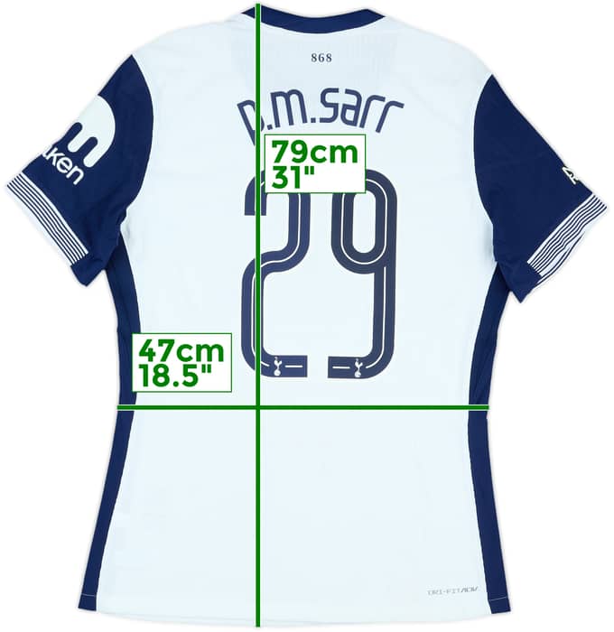 2024-25 Tottenham Match Worn Carabao Cup Home Shirt P.M.Sarr #29