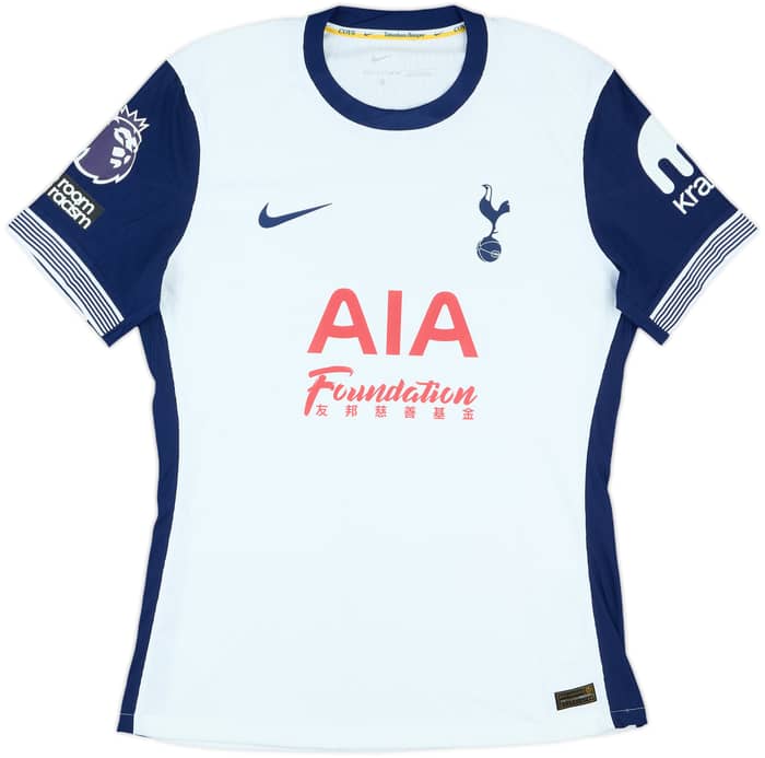2024-25 Tottenham Match Issue Home Shirt Gray #14