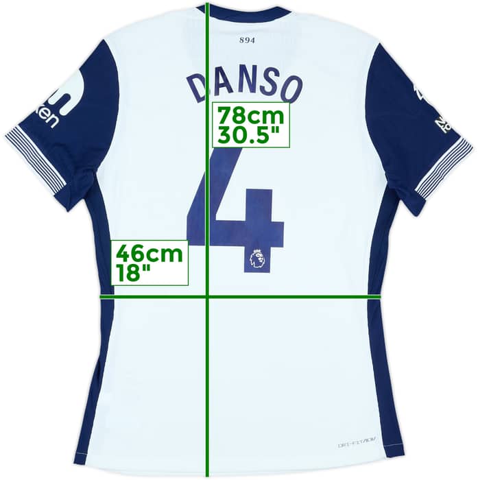 2024-25 Tottenham Match Issue Home Shirt Danso #4
