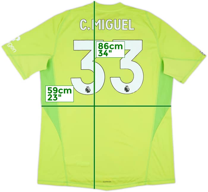 2024-25 Nottingham Forest Match Issue GK Shirt C.Miguel #33