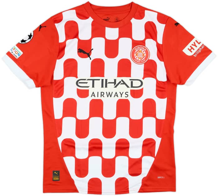 2024-25 Girona Match Issue Champions League Home Shirt Blind #17