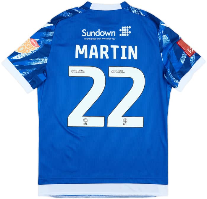 2024-25 Accrington Stanley Match Issue FA Cup Commemorative Shirt Martin #22