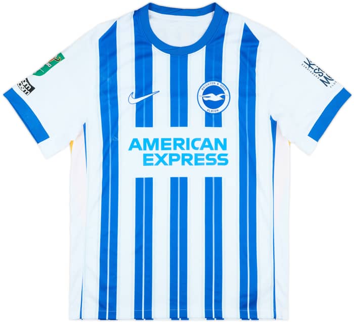 2024-25 Brighton Match Issue Carabao Cup Home Shirt Baleba #20