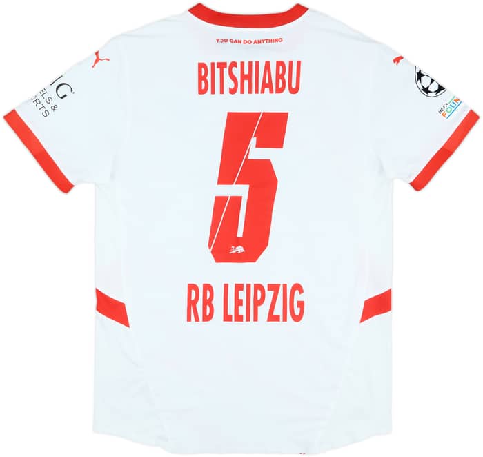 2024-25 RB Leipzig Match Issue Champions League Home Shirt Bitshiabu #5