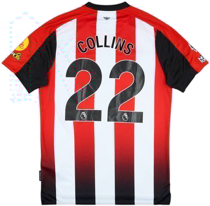 2024-25 Brentford Match Issue Home Shirt Collins #22