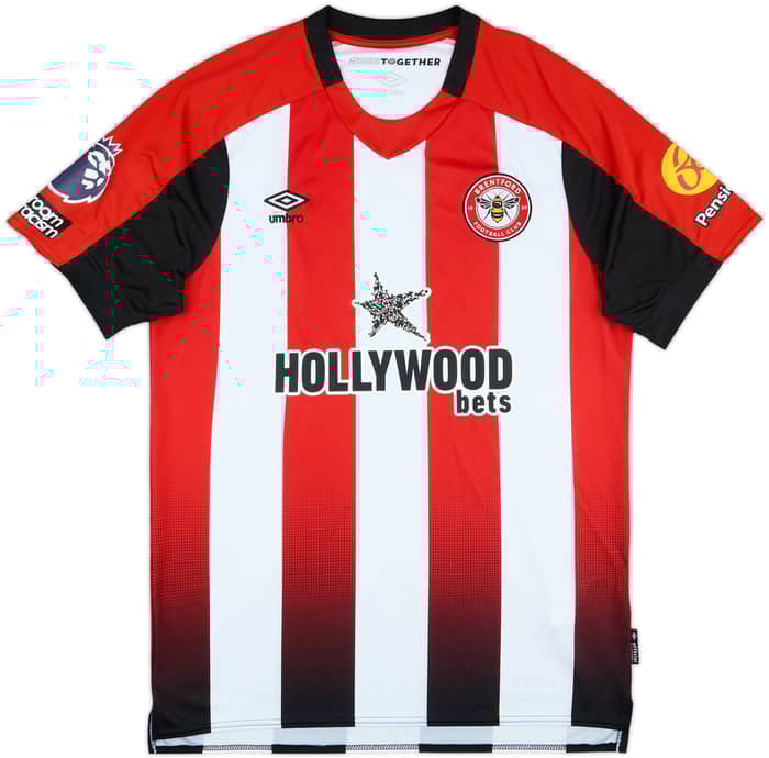 2024-25 Brentford Match Issue Home Shirt Collins #22