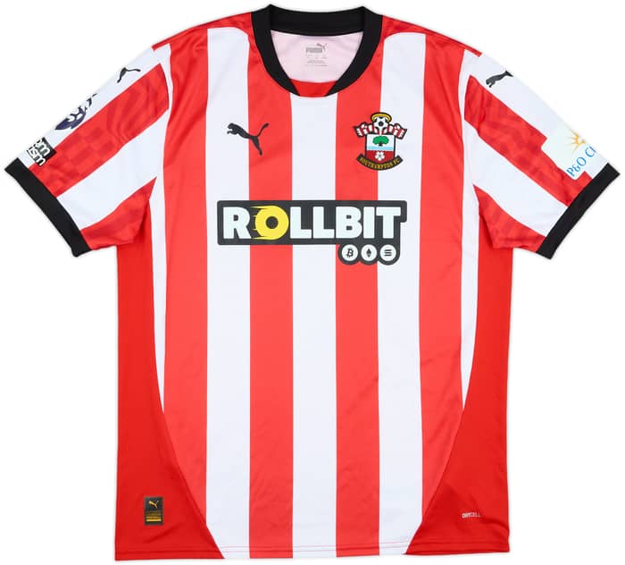 2024-25 Southampton Match Issue Home Shirt Aribo #7
