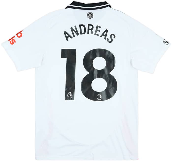 2024-25 Fulham Match Issue Home Shirt Andreas #18