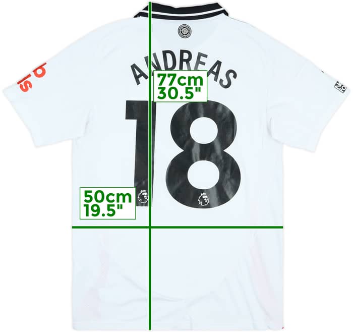 2024-25 Fulham Match Issue Home Shirt Andreas #18