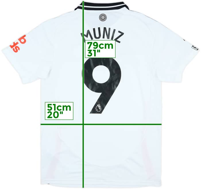 2024-25 Fulham Match Issue Home Shirt Muniz #9