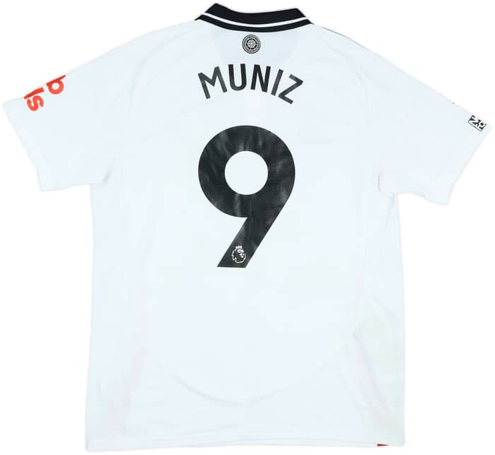 2024-25 Fulham Match Worn Home Shirt Muniz #9