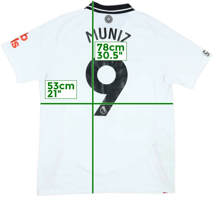 2024-25 Fulham Match Worn Home Shirt Muniz #9