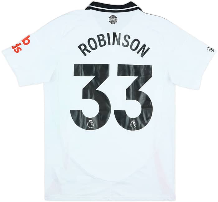2024-25 Fulham Match Worn Home Shirt Robinson #33