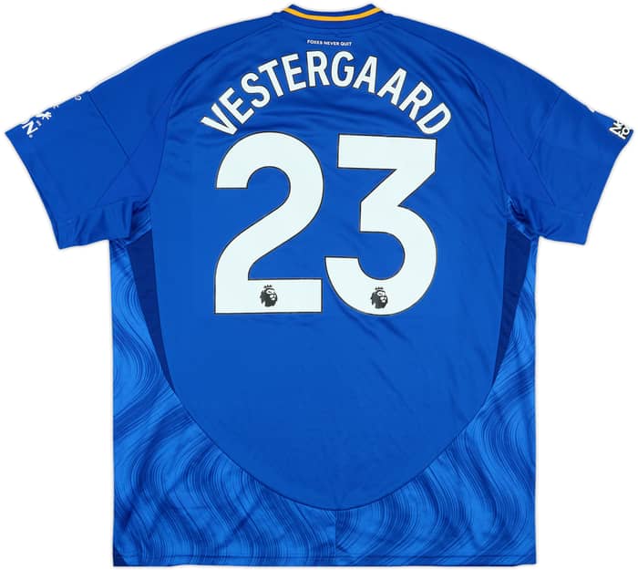 2024-25 Leicester Match Issue Home Shirt Vestergaard #23