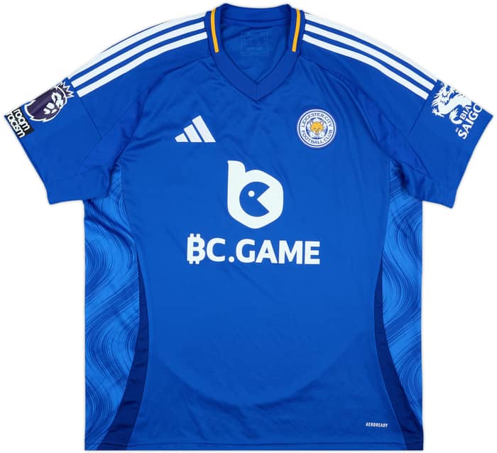 2024-25 Leicester Match Issue Home Shirt Vestergaard #23