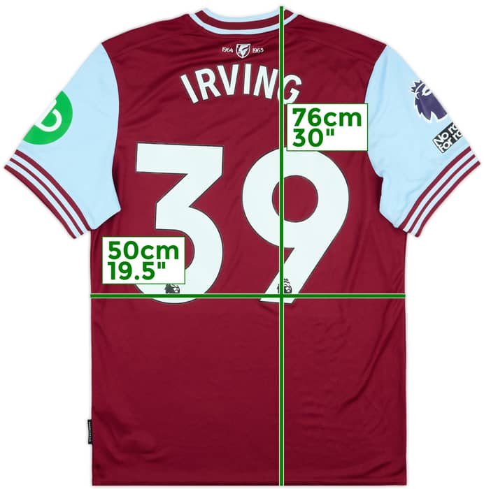 2024-25 West Ham Match Issue Home Shirt Irving #39
