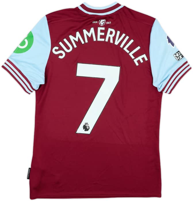 2024-25 West Ham Match Worn Home Shirt Summerville #7