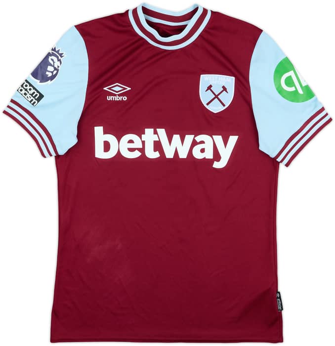 2024-25 West Ham Match Worn Home Shirt Summerville #7