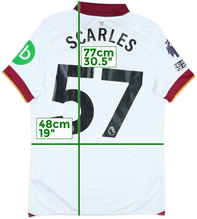 2024-25 West Ham Match Issue Third Shirt Scarles #57