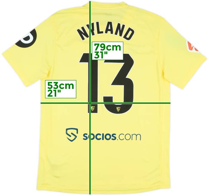 2024-25 Sevilla Match Issue GK Shirt Nyland #13