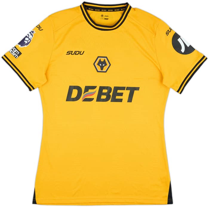 2024-25 Wolves Match Issue Home Shirt Strand Larsen #9