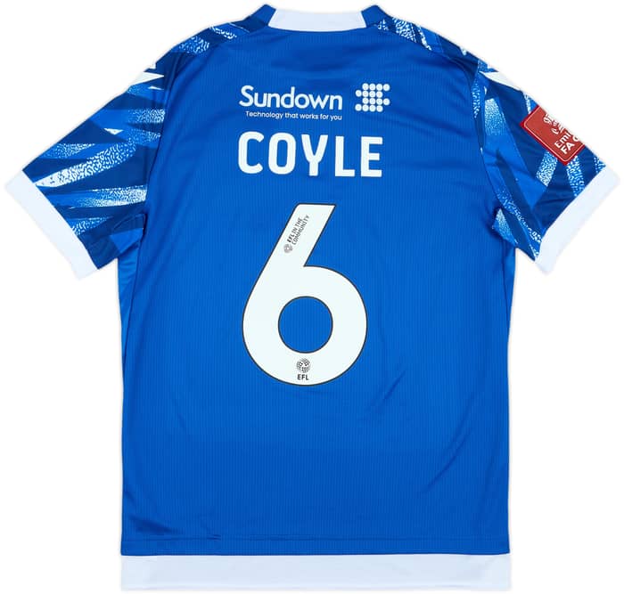 2024-25 Accrington Stanley Player Issue FA Cup Commemorative Shirt Coyle #6 - 8/10 - (M)