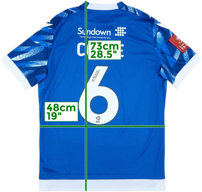 2024-25 Accrington Stanley Player Issue FA Cup Commemorative Shirt Coyle #6 - 8/10 - (M)