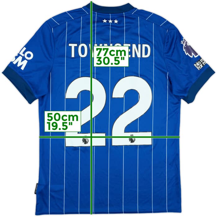 2024-25 Ipswich Match Issue Home Shirt Townsend #22