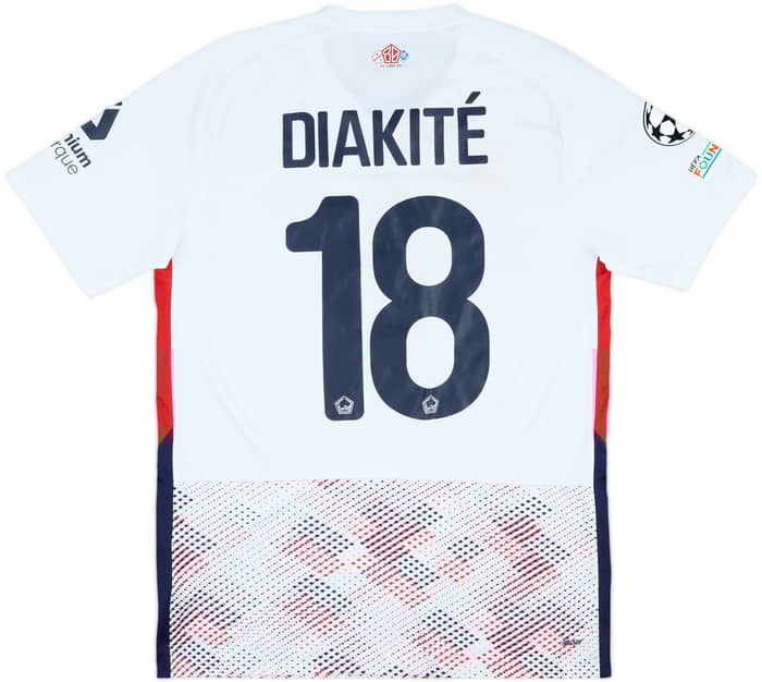 2024-25 Lille Match Worn Champions League Away Shirt Diakite #18