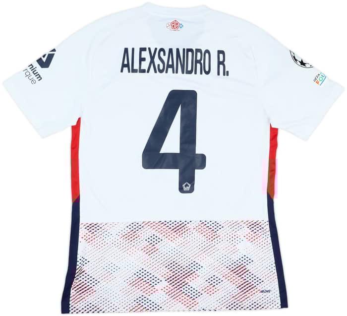 2024-25 Lille Match Issue Champions League Away Shirt Alexsandro R. #4