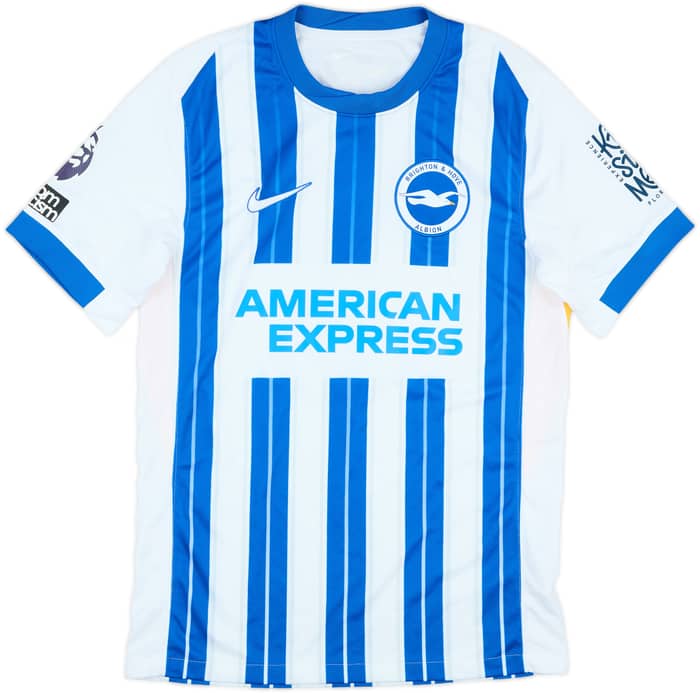 2024-25 Brighton Match Issue Home Shirt Lamptey #2