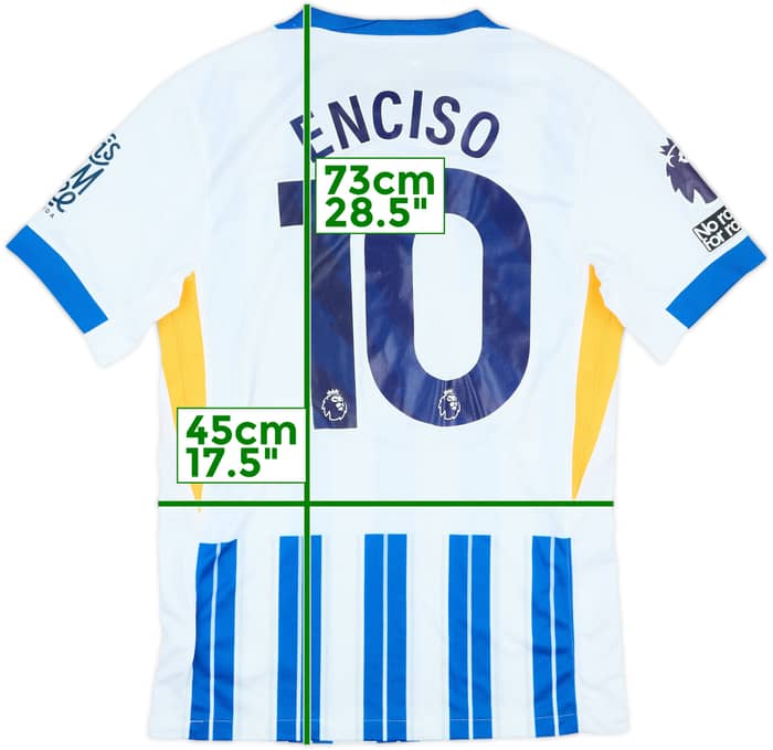 2024-25 Brighton Match Issue Home Shirt Enciso #10