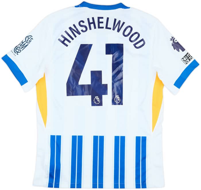 2024-25 Brighton Match Issue Home Shirt Hinshelwood #41