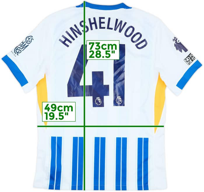 2024-25 Brighton Match Issue Home Shirt Hinshelwood #41