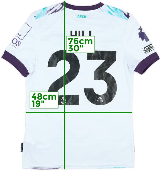 2024-25 Bournemouth Match Issue Away Shirt Hill #23
