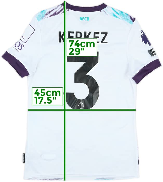2024-25 Bournemouth Match Issue Away Shirt Kerkez #3