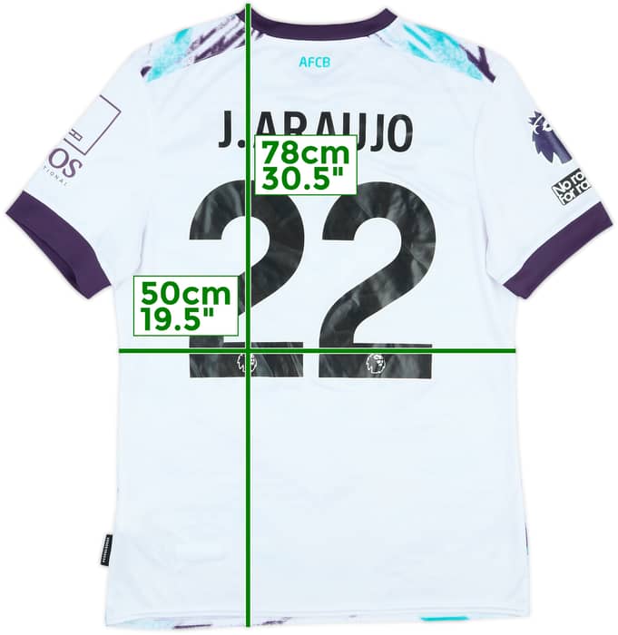 2024-25 Bournemouth Match Issue Away Shirt J.Araujo #22