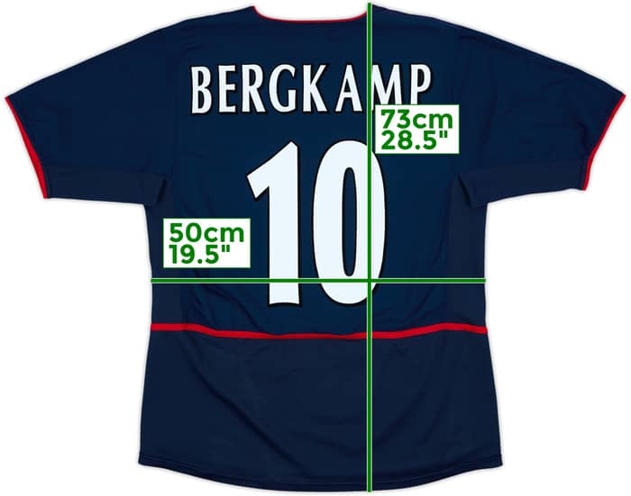 2002-04 Arsenal Away Shirt Bergkamp #10 - 6/10 - (M)