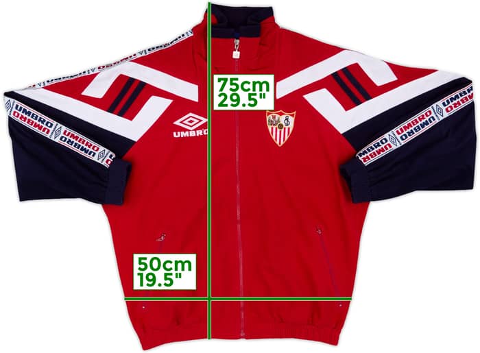 1998-99 Sevilla Umbro Track Jacket - 8/10 - (M)