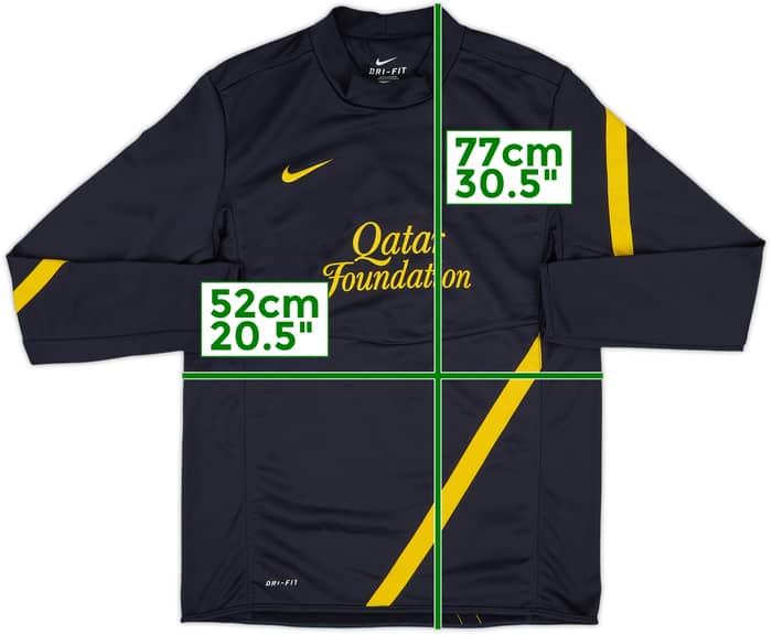 2011-12 Barcelona Nike Sweat Top - 8/10 - (M)
